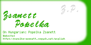 zsanett popelka business card